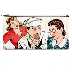 Retro Sailor Eating Cookie Pencil Cases by snowwhitegirl