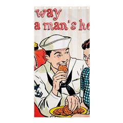 Retro Sailor Eating Cookie Shower Curtain 36  X 72  (stall)  by snowwhitegirl