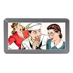 Retro Sailor Eating Cookie Memory Card Reader (mini) by snowwhitegirl