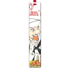 Retro Sailor Eating Cookie Large Book Marks by snowwhitegirl