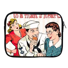 Retro Sailor Eating Cookie Apple Ipad 2/3/4 Zipper Cases by snowwhitegirl