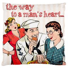 Retro Sailor Eating Cookie Standard Flano Cushion Case (one Side) by snowwhitegirl