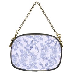 Blue Floral Chain Purse (one Side) by snowwhitegirl