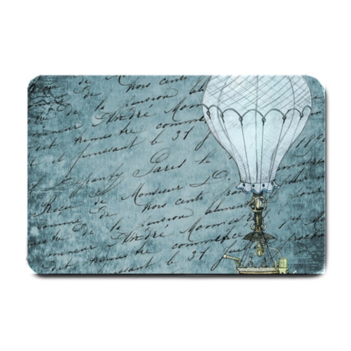 Vintage Hot Air Balloon Lettter Small Doormat 