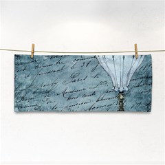 Vintage Hot Air Balloon Lettter Hand Towel by snowwhitegirl