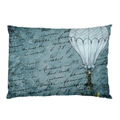 Vintage Hot Air Balloon Lettter Pillow Case by snowwhitegirl