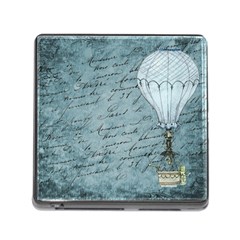 Vintage Hot Air Balloon Lettter Memory Card Reader (square 5 Slot) by snowwhitegirl