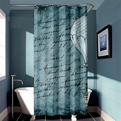 Vintage Hot Air Balloon Lettter Shower Curtain 36  X 72  (stall)  by snowwhitegirl