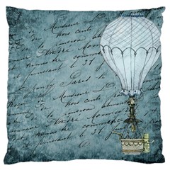 Vintage Hot Air Balloon Lettter Large Cushion Case (two Sides) by snowwhitegirl