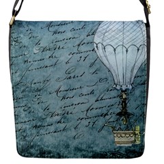 Vintage Hot Air Balloon Lettter Flap Closure Messenger Bag (s) by snowwhitegirl