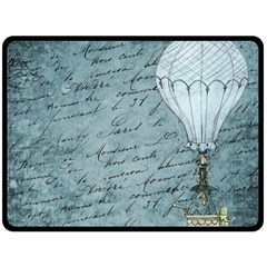 Vintage Hot Air Balloon Lettter Double Sided Fleece Blanket (large)  by snowwhitegirl