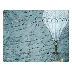 Vintage Hot Air Balloon Lettter Double Sided Flano Blanket (large)  by snowwhitegirl