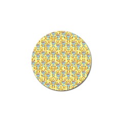 Paisley Yellow Sundaes Golf Ball Marker (4 Pack) by snowwhitegirl