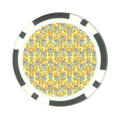 Paisley Yellow Sundaes Poker Chip Card Guard by snowwhitegirl