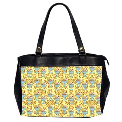 Paisley Yellow Sundaes Oversize Office Handbag (2 Sides) by snowwhitegirl