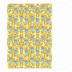 Paisley Yellow Sundaes Small Garden Flag (two Sides) by snowwhitegirl