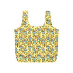 Paisley Yellow Sundaes Full Print Recycle Bag (s) by snowwhitegirl