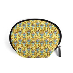 Paisley Yellow Sundaes Accessory Pouch (small) by snowwhitegirl