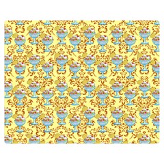 Paisley Yellow Sundaes Double Sided Flano Blanket (medium)  by snowwhitegirl