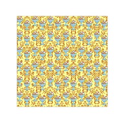 Paisley Yellow Sundaes Small Satin Scarf (square) by snowwhitegirl