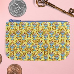 Paisley Yellow Sundaes Large Coin Purse by snowwhitegirl