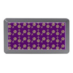 Victorian Crosses Purple Memory Card Reader (mini) by snowwhitegirl