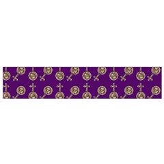 Victorian Crosses Purple Small Flano Scarf by snowwhitegirl