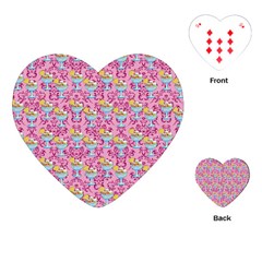 Paisley Pink Sundaes Playing Cards (heart) by snowwhitegirl