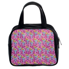 Paisley Pink Sundaes Classic Handbag (two Sides) by snowwhitegirl