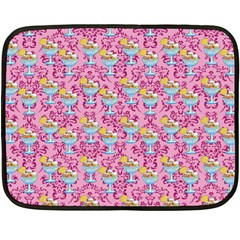 Paisley Pink Sundaes Double Sided Fleece Blanket (mini)  by snowwhitegirl