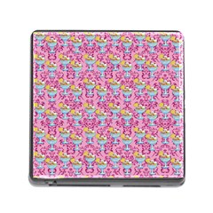 Paisley Pink Sundaes Memory Card Reader (square 5 Slot) by snowwhitegirl