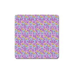 Paisley Lilac Sundaes Square Magnet by snowwhitegirl