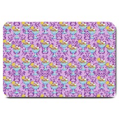 Paisley Lilac Sundaes Large Doormat  by snowwhitegirl