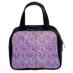 Paisley Lilac Sundaes Classic Handbag (two Sides) by snowwhitegirl