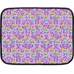 Paisley Lilac Sundaes Double Sided Fleece Blanket (Mini)  35 x27  Blanket Front