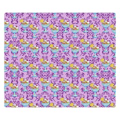 Paisley Lilac Sundaes Double Sided Flano Blanket (small)  by snowwhitegirl