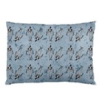 Skeleton Blue Background Pillow Case 26.62 x18.9  Pillow Case