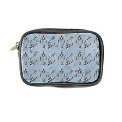 Skeleton Blue Background Coin Purse by snowwhitegirl