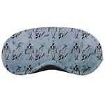 Skeleton Blue Background Sleeping Masks Front