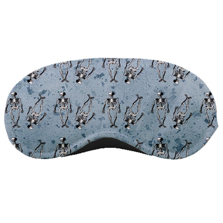 Skeleton Blue Background Sleeping Masks