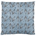 Skeleton Blue Background Standard Flano Cushion Case (Two Sides) Front