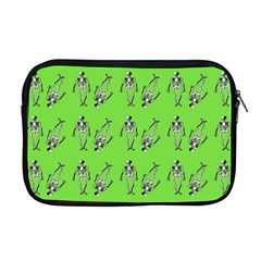 Skeleton Green Apple Macbook Pro 17  Zipper Case by snowwhitegirl