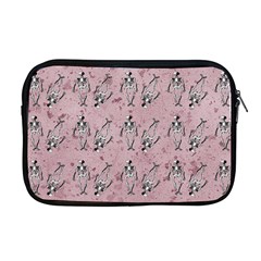 Skeleton Pink Background Apple Macbook Pro 17  Zipper Case by snowwhitegirl