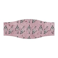 Skeleton Pink Background Stretchable Headband by snowwhitegirl