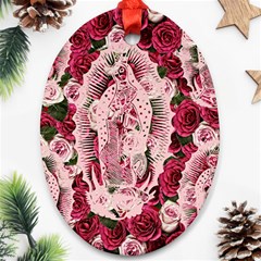 Guadalupe Roses Ornament (Oval)