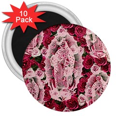 Guadalupe Roses 3  Magnets (10 pack) 