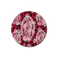 Guadalupe Roses Rubber Coaster (Round) 