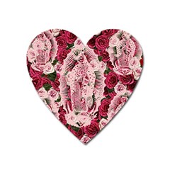 Guadalupe Roses Heart Magnet