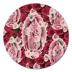 Guadalupe Roses Magnet 5  (Round)