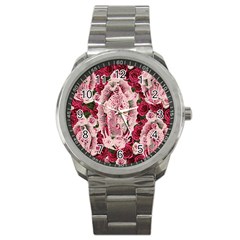 Guadalupe Roses Sport Metal Watch